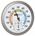 TFA Raum Klima Quince analoge thermo-hygrometer TFA Raum Klima Quince analoge thermo-hygrometer