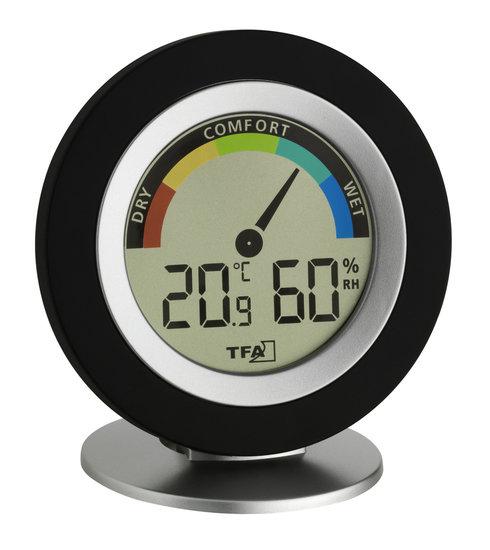 TFA Cosy black thermometer