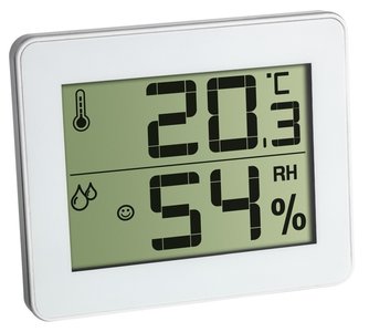TFA Qboy white thermometer