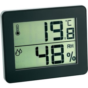 TFA Qboy black thermometer