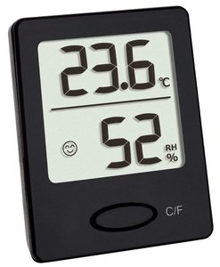 TFA Smile zwart thermometer