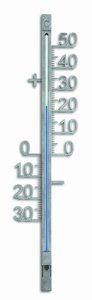 TFA Metal Silver analoge thermometer